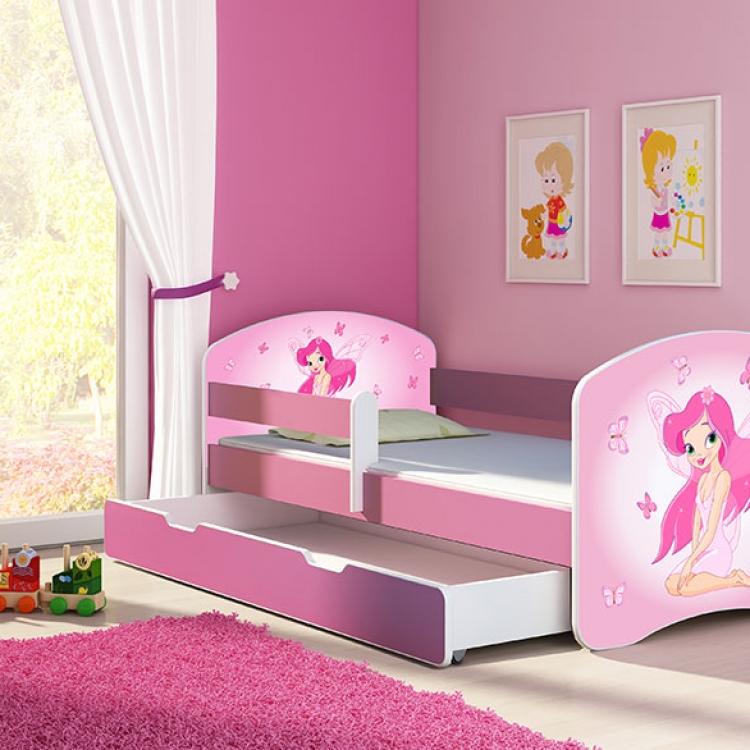 Krevet za djecu Pink sa fiokom 180x80 acma 2