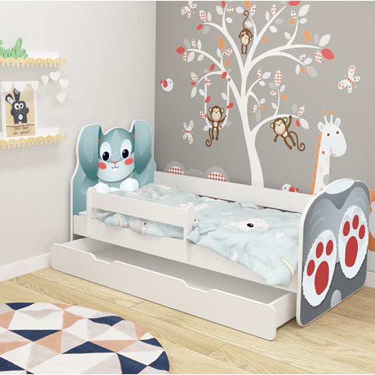 Krevet za djecu ANIMALS 180x80 cm sa dodatnom fiokom White acma VII