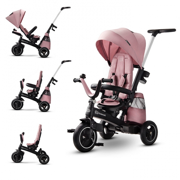 Kinderkraft tricikl easy twist 2u1 mauvelous pink